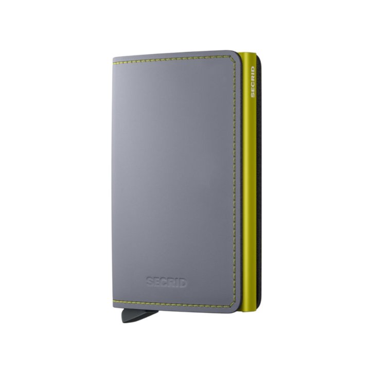 Secrid Slimwallet matte grey & lime